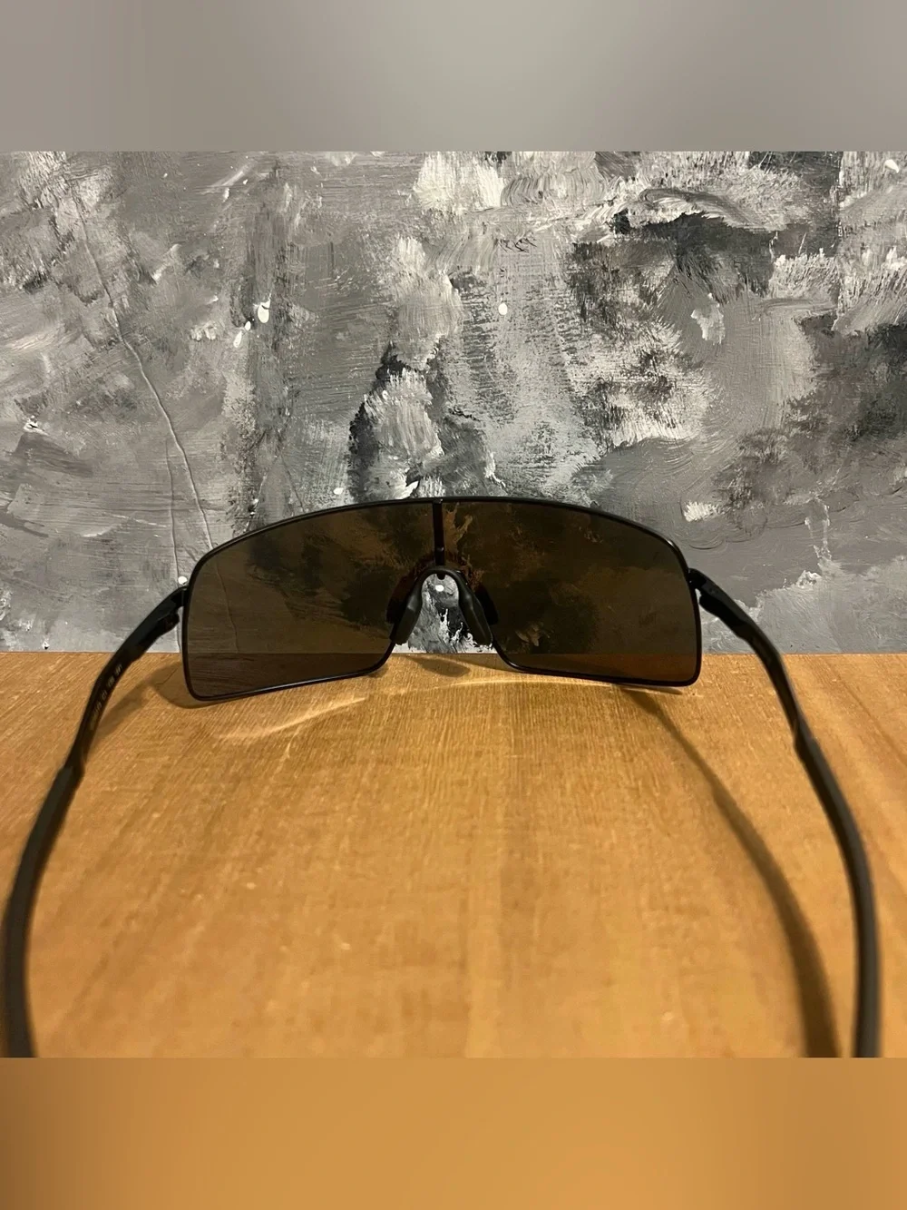 Oakley Blue Mirrored Shield Sunglasses